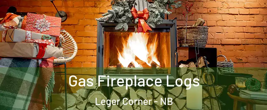  Gas Fireplace Logs Leger Corner - NB