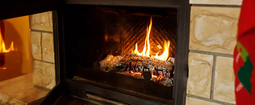 Commercial Prefabricated Fireplace Replacement in Dupuis Corner, New Brunswick