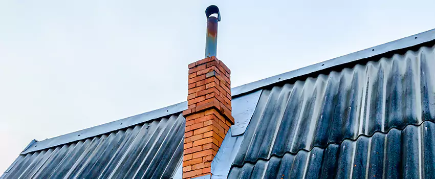 Aluminium Chimney Flashing Repair in Leger Corner, NB