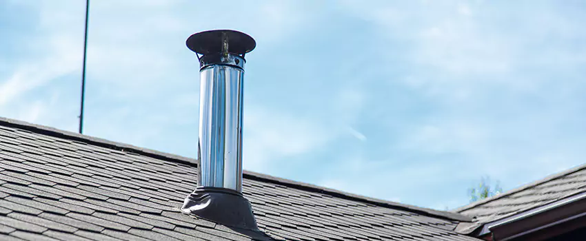 Outdoor Metal Chimney Installation in Dupuis Corner, New Brunswick